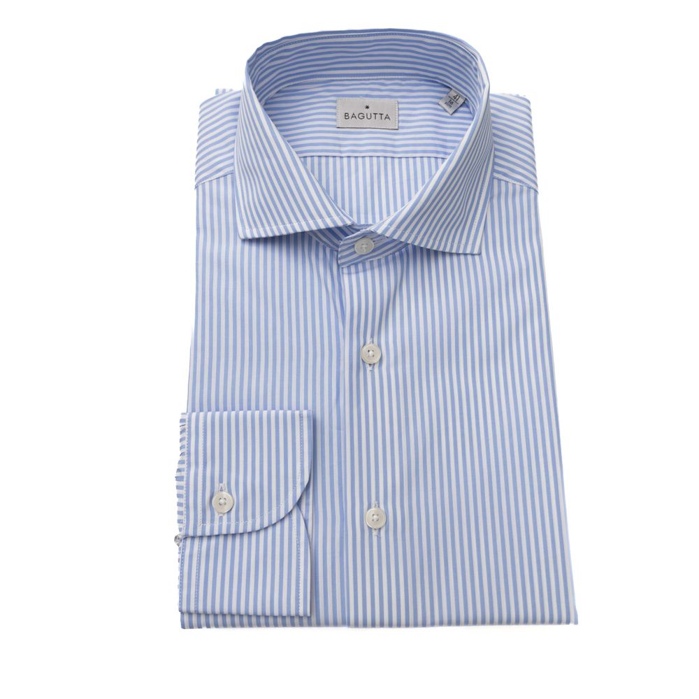 Camicia elegante in cotone con collo francese