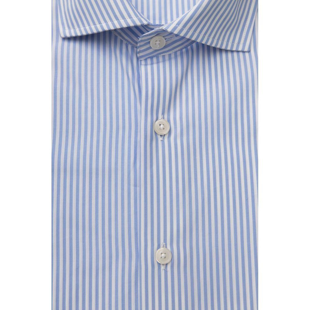 Camicia elegante in cotone con collo francese