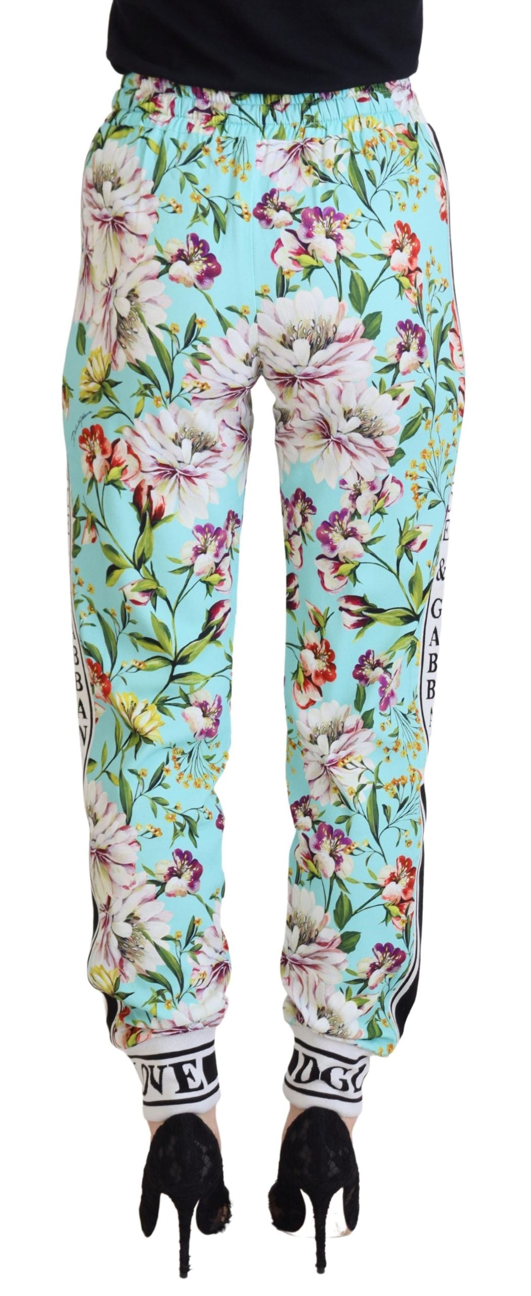 Pantaloni della tuta floreali multicolori