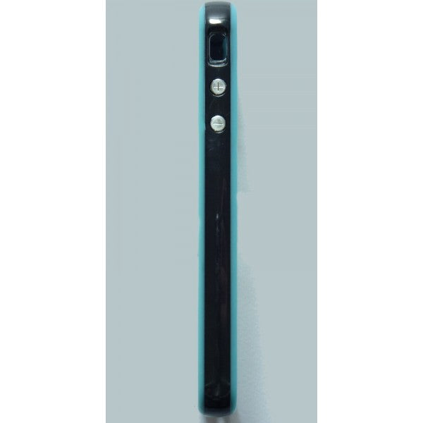 Bumper bicolore azzurro/nero per iPhone 4