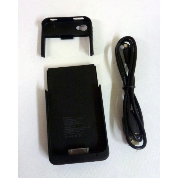 Custodia caricabatterie per iPhone 4 e 4s - Colore Nero