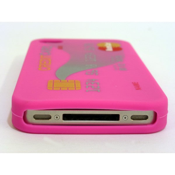 Carta di credito Custodia iphone 4 e 4s - Rosa