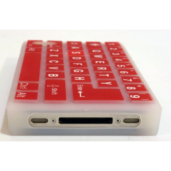 Tastiera - Custodia per iphone 4 e 4s - Rosso