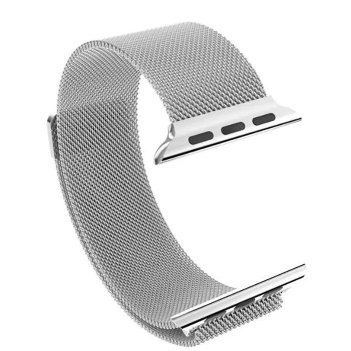 Cinturino Milanese Loop Silver/Argento Apple Watch in acciaio - 38 mm