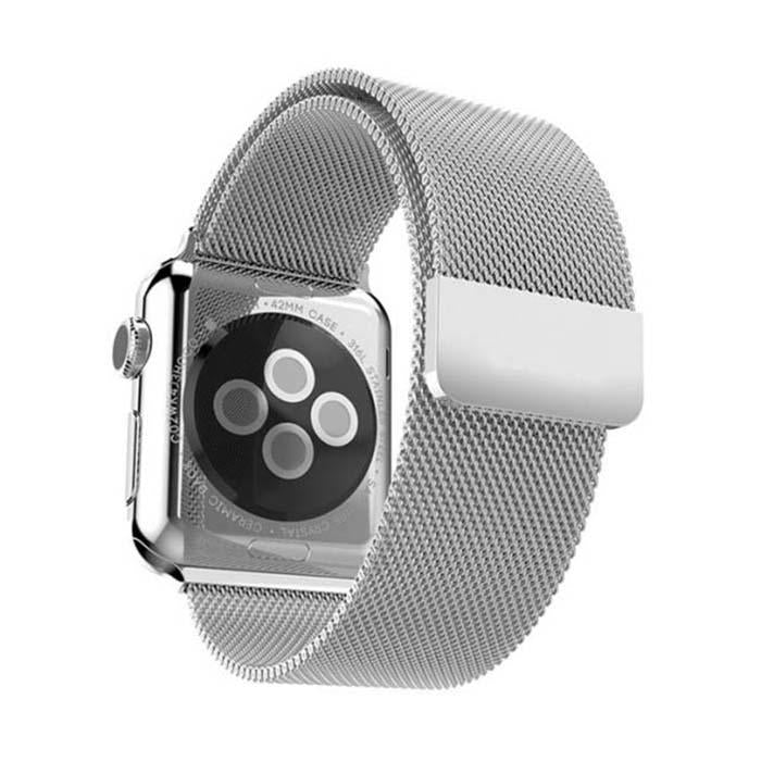 Cinturino Milanese Loop Silver/Argento Apple Watch in acciaio - 38 mm