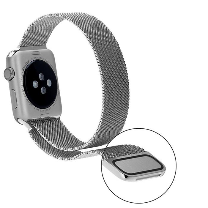 Cinturino Milanese Loop Silver/Argento Apple Watch in acciaio - 38 mm