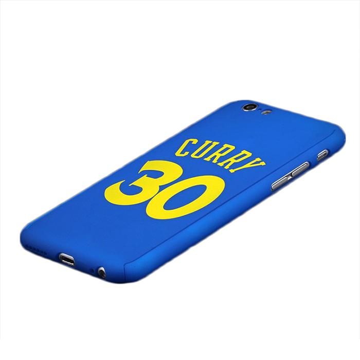 Custodia total protection iPhone 7 Plus-Stephen Curry + Pellicola Vetro-Blu