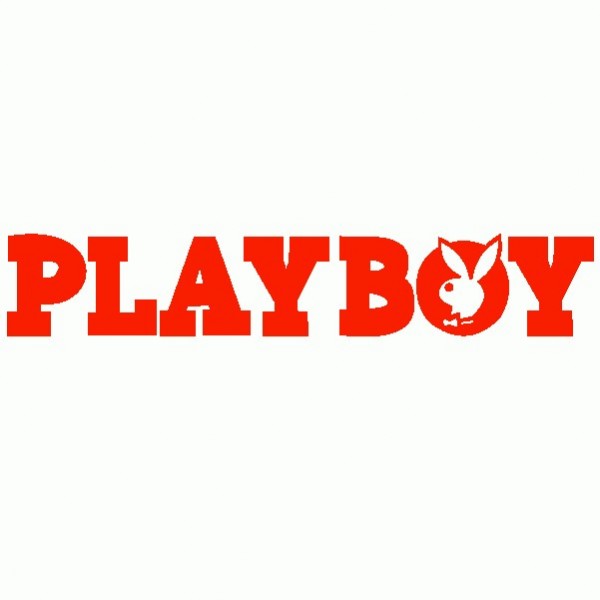 Playboy Scritta con Coniglio -Adesivo Prespaziato