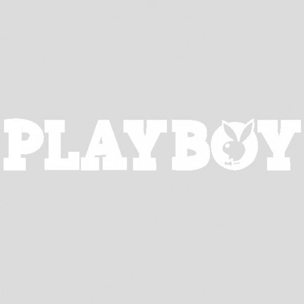 Playboy Scritta con Coniglio -Adesivo Prespaziato