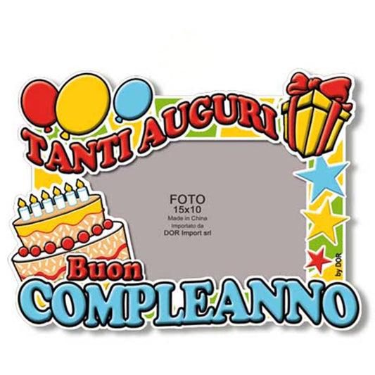 Portafoto Tanti Auguri Buon Compleanno -Gadget idea regalo scherzo