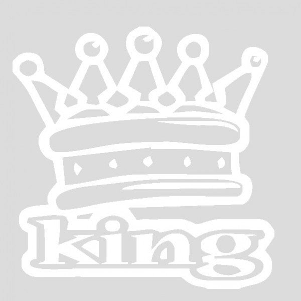 King Corona - Adesivo Prespaziato