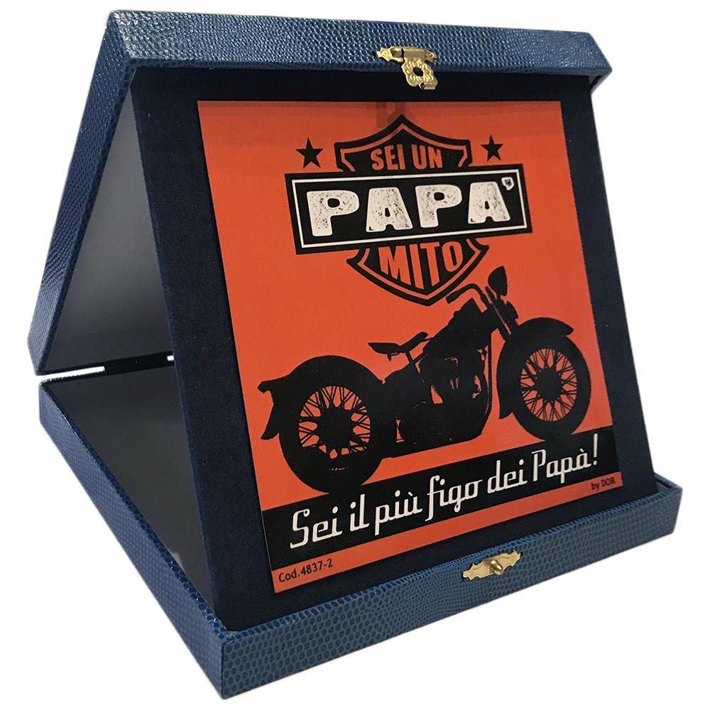 Targa Sei un papà mito cofanetto - Gadget idea regalo festa del papà