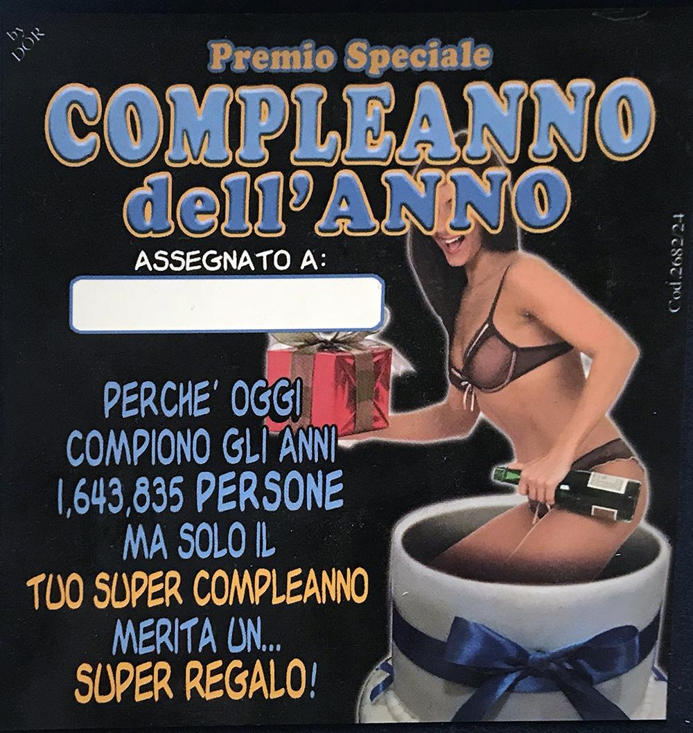 Targa Compleanno dell'anno personalizzabile cofanetto - Idea regalo