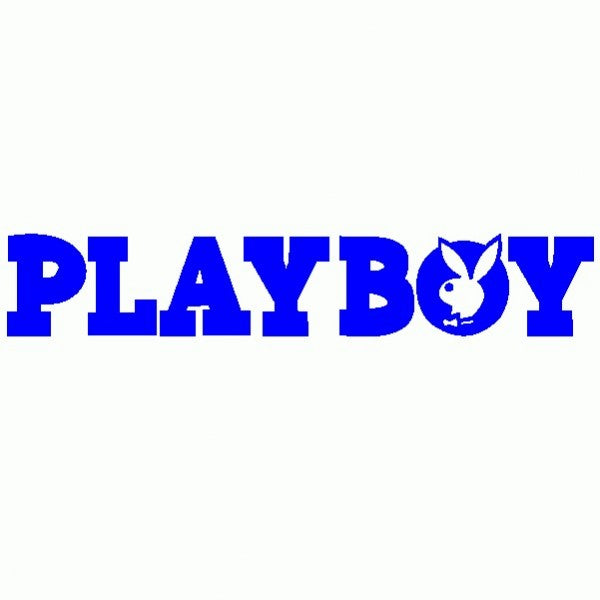 Playboy Scritta con Coniglio -Adesivo Prespaziato