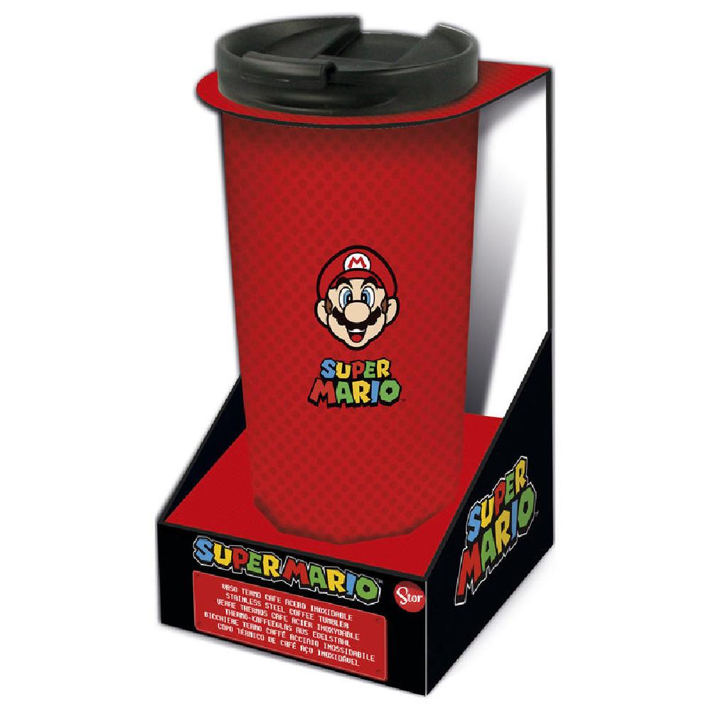 Bicchiere da caffè in acciaio inossidabile Nintendo Super Mario Bros 425ml