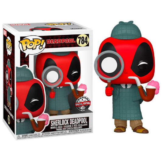 Figura POP Marvel Deadpool 30 ° Esclusiva Sherlock Deadpool