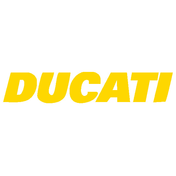 Ducati scritta 1 - Adesivo Prespaziato