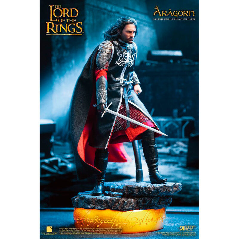 Il Signore degli Anelli Aragorn Deluxe Version Real Master figure 23 cm