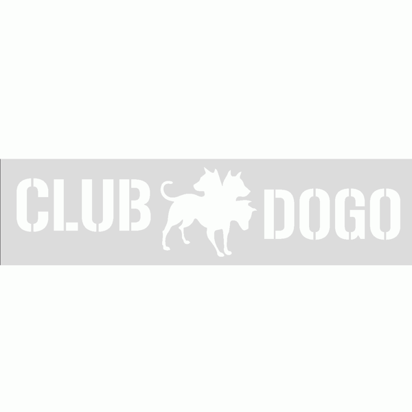 Club Dogo Logo - Adesivo Prespaziato