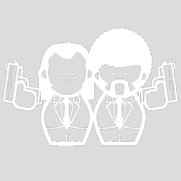 Pulp Fiction - Adesivo Prespaziato